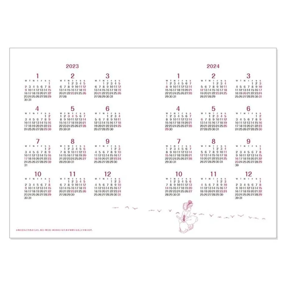 Maison Ghibli Schedule Diaries And Calendars-2023 Schedule Book By The Fire - Kiki'S Delivery Service