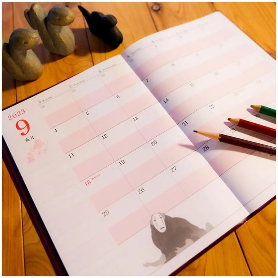 Maison Ghibli Schedule Diaries And Calendars-2023 Schedule Book Freefall - Spirited Away