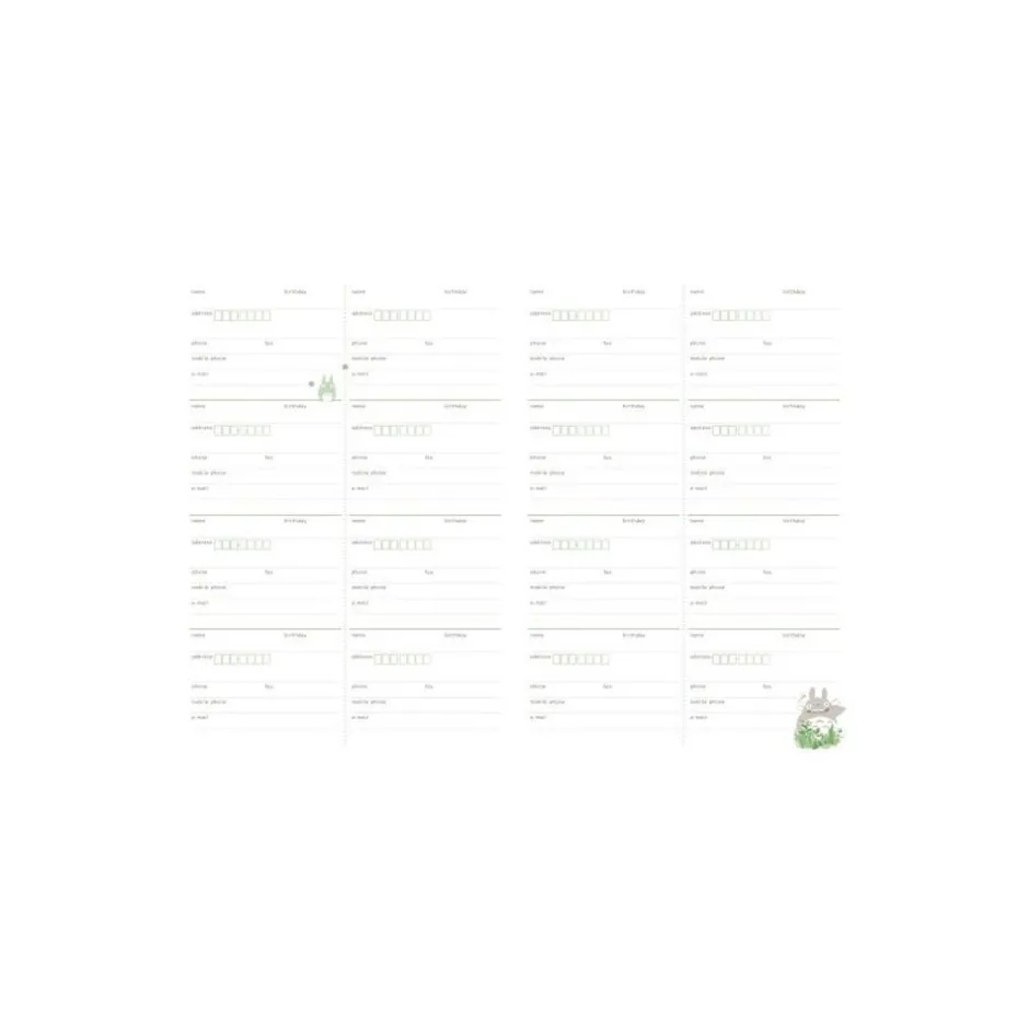 Maison Ghibli Schedule Diaries And Calendars-2022 Schedule Diary Faux Leather Totoro And Leaves - My Neighbor Toro