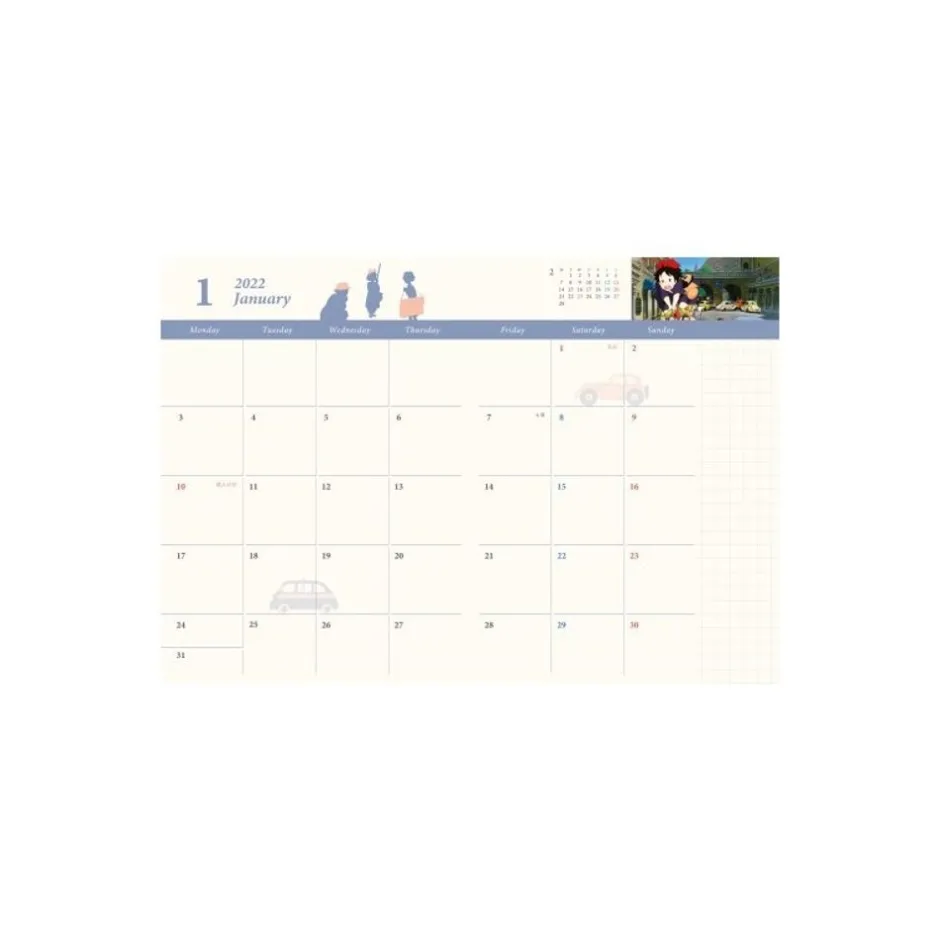 Maison Ghibli Schedule Diaries And Calendars-2022 Schedule Diary Jiji'S Pawn - Kiki'S Delivery Service