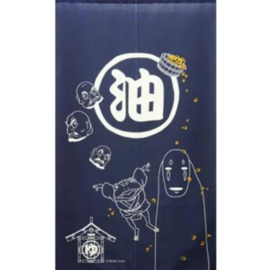 Maison Ghibli Wall Decoration-Aburaya Blue Curtains - Spirited Away