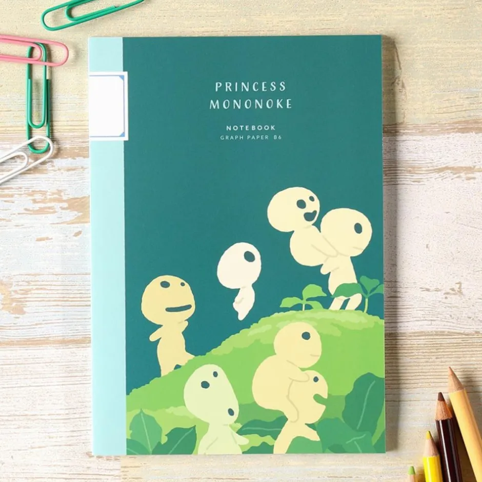 Maison Ghibli Notebooks And Notepads-Carnet De Notes B6 Kodama - Princess Mononoke