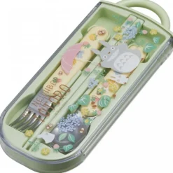 Maison Ghibli Kitchenware-Chopsticks Spoon Fork Box Set Totoro Holding Umbrella - My Neighbor T