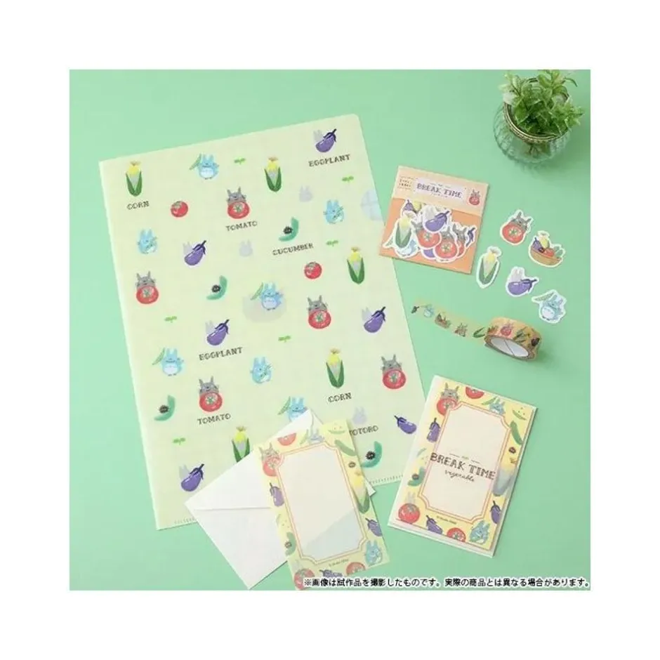 Maison Ghibli Storage-Clear File A4 Break Time Vegetables - My Neighbor Totoro