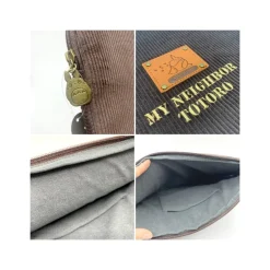 Maison Ghibli Bags-Corduroy Satchel Totoro Patch - My Neighbor Totoro