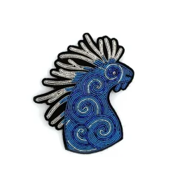 Maison Ghibli Pins-Embroidered Jewel Brooch Night Walker - Princess Mononoke