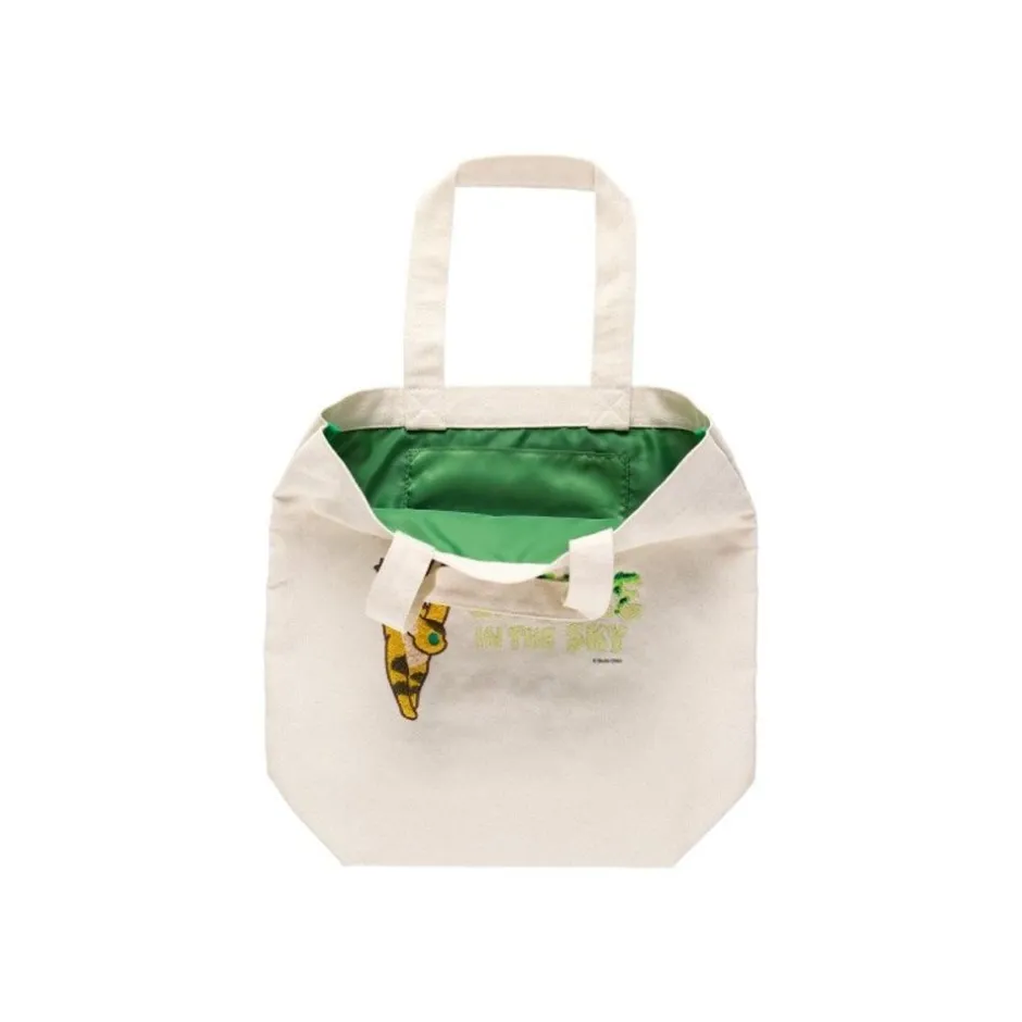 Maison Ghibli Bags-Embroidery Canvas Tote Bag Silent World - Castle In The Sky