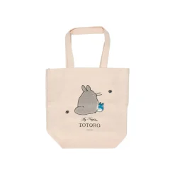 Maison Ghibli Bags-Embroidery Canvas Tote Bag Walking Away - My Neighbor Totoro