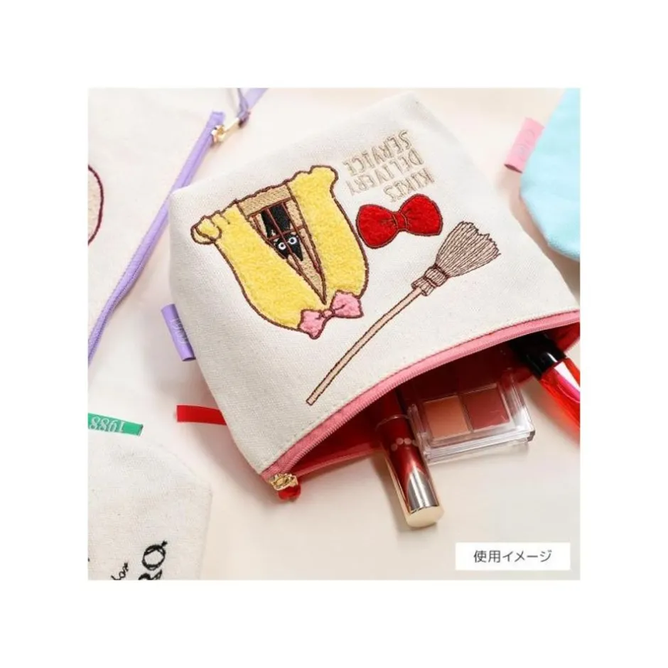 Maison Ghibli Storage-Embroidery Pouch Calcifer - Howl'S Moving Castle