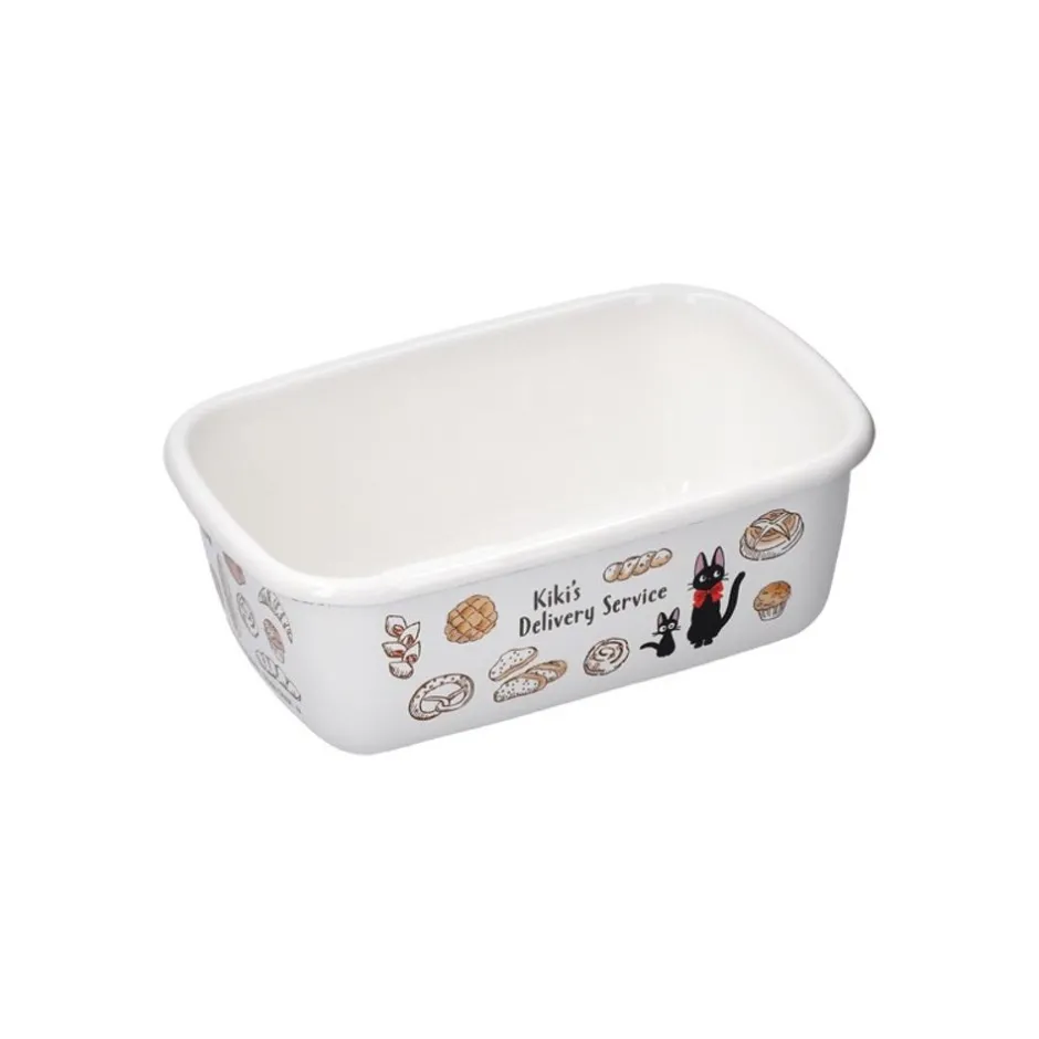 Maison Ghibli Kitchenware-Enamel Butter Dish With Wooden Lid Viennese Pastries 500Ml - Kiki'S D