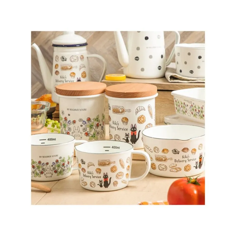 Maison Ghibli Kitchenware-Enamel Tea Pot Soot Sprites 1,1L - My Neighbor Totoro