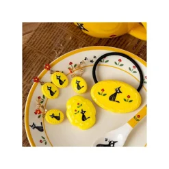 Maison Ghibli Jewellery-Fancy Yellow Earrings With Clips Jiji - Kiki'S Delivery Service