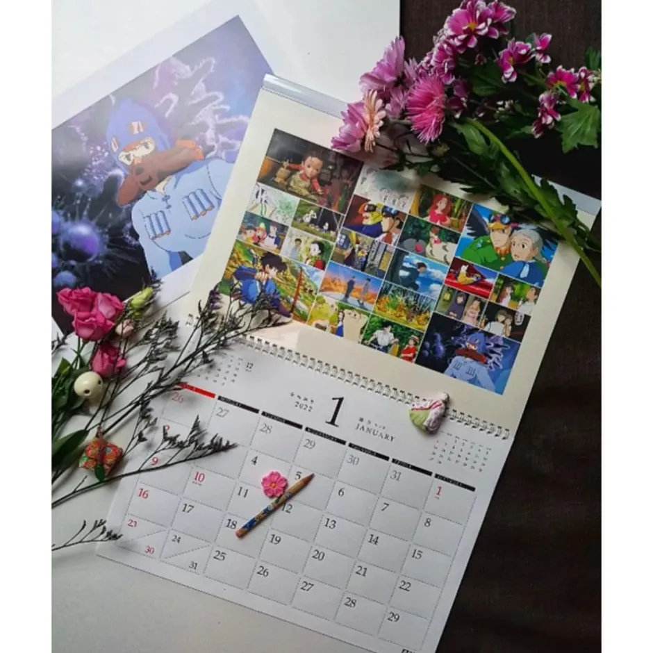 Maison Ghibli Schedule Diaries And Calendars-Frame Art Calendar Ghibli 2022
