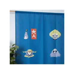 Maison Ghibli Wall Decoration-Japanese Curtain Kichijo Blue - Spirited Away