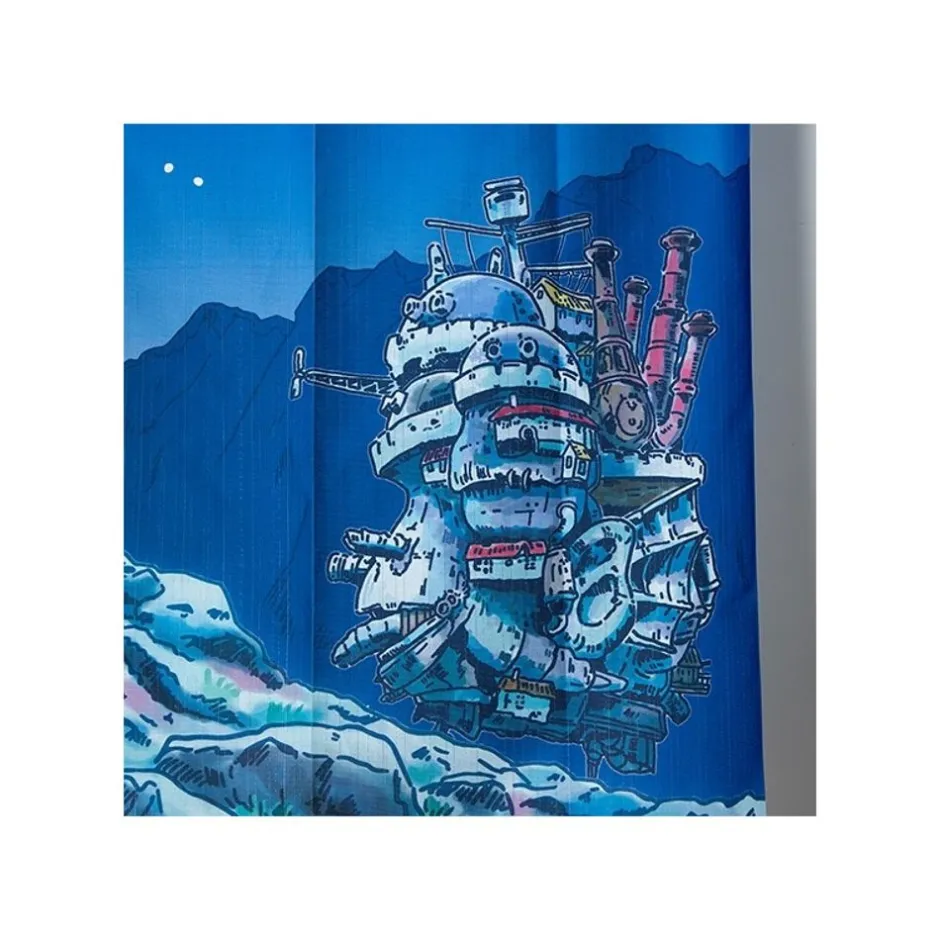 Maison Ghibli Wall Decoration-Japanese Curtain Moonlit Night - Howl'S Moving Castle
