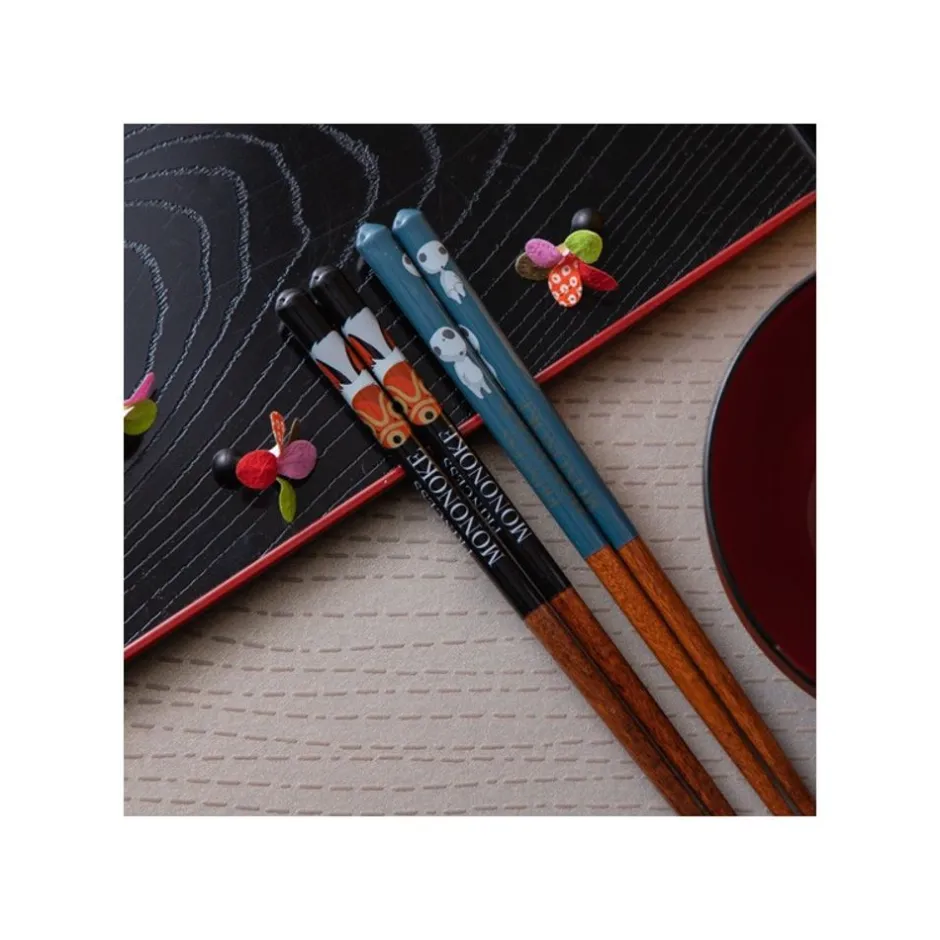 Maison Ghibli Kitchenware-Lacquered Chopsticks 21Cm Kodama Dark Blue - Princess Mononoke