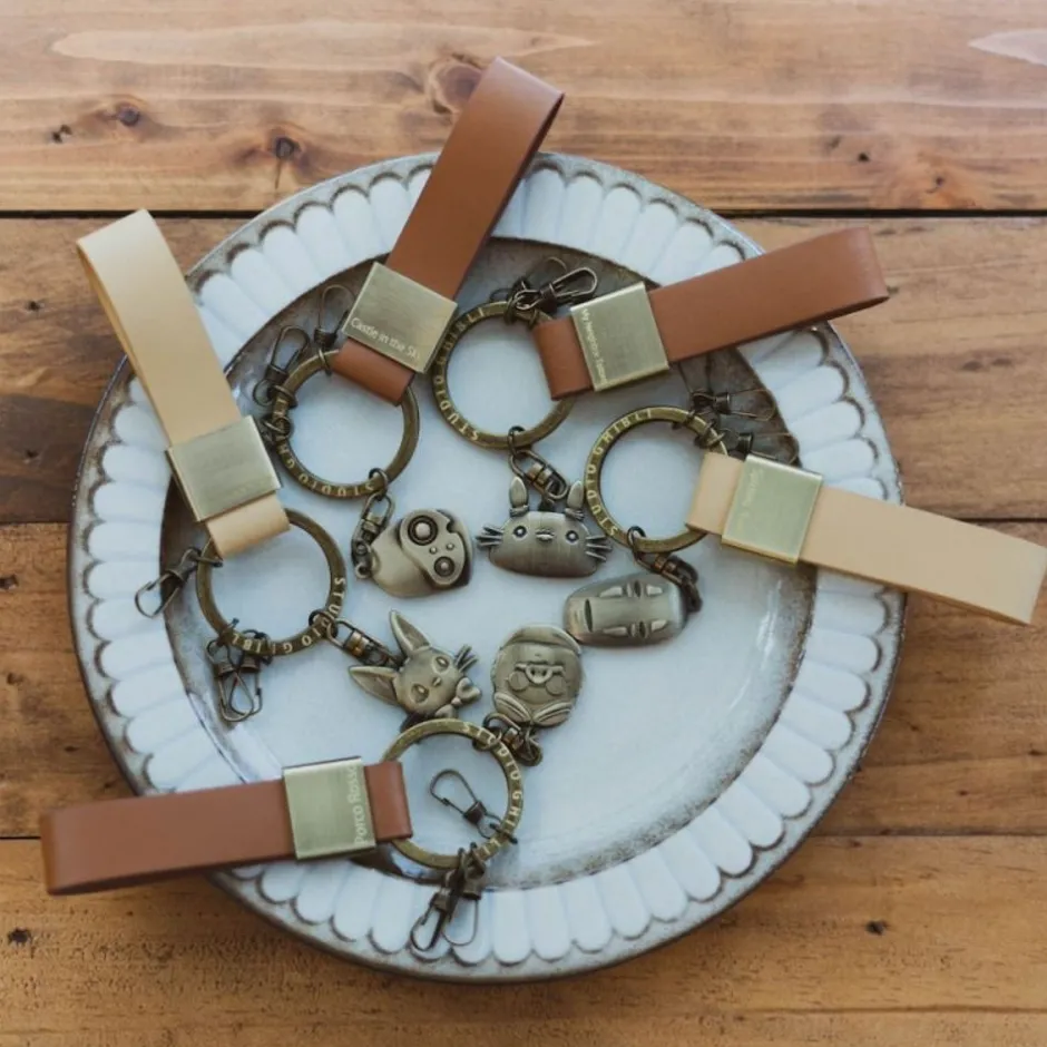 Maison Ghibli Keychains-Leather Key Chain Jiji- Kiki'S Delivery Service
