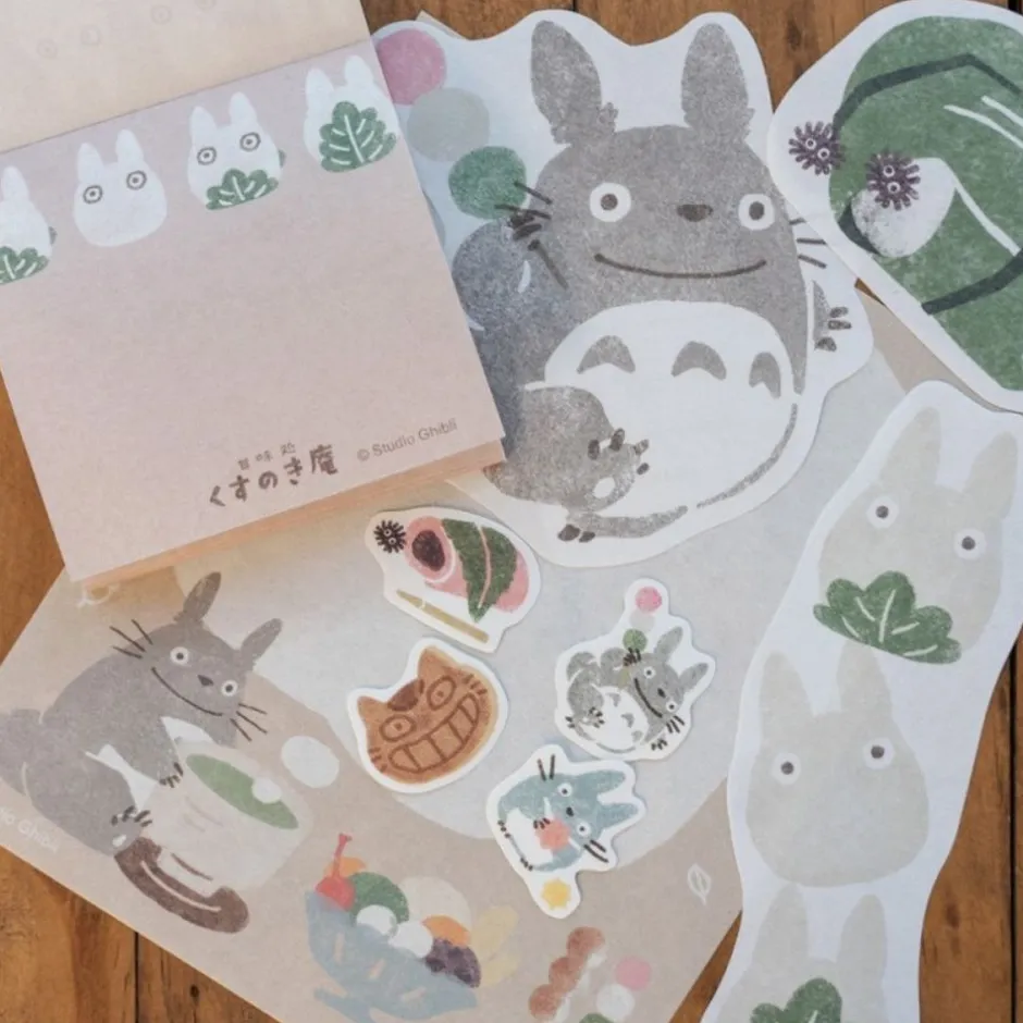 Maison Ghibli Postcards And Letter Papers-Letterset Japanese Sweets - My Neighbor Totoro