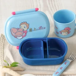 Maison Ghibli Kitchenware-Lunch Box 2 Locks Ponyo In The Ocean - Ponyo On The Cliff