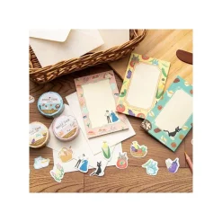 Maison Ghibli Small Equipment-Masking Tape Break Time Flowers - Howl'S Moving Castle