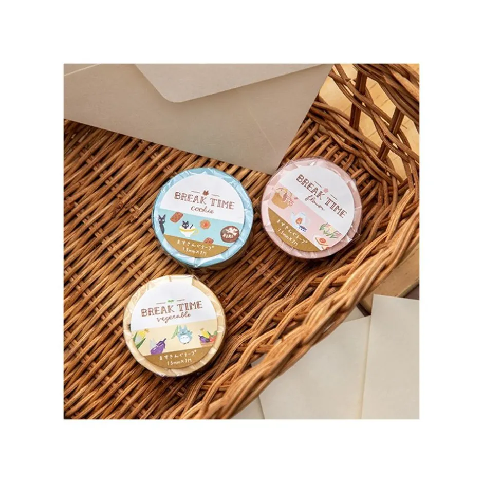 Maison Ghibli Small Equipment-Masking Tape Break Time Vegetables - My Neighbor Totoro