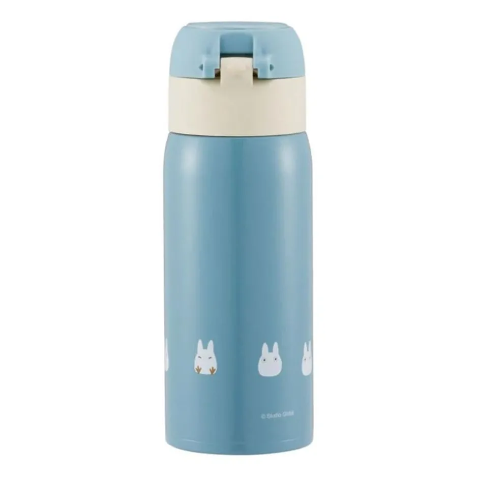 Maison Ghibli Kitchenware-Mat Blue Thermos Bottle 350Ml - My Neighbor Totoro