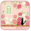 Maison Ghibli Household Linen-Mini Serviette Jardin De Roses 25 X 25 Cm - Kiki La Petite Sorciere
