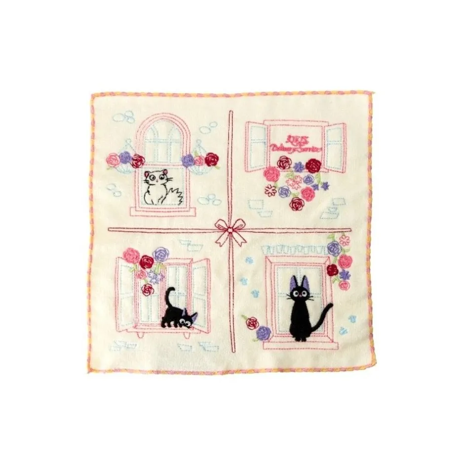 Maison Ghibli Household Linen-Mini Towel Jiji By The Window 25X25 - Kiki'S Delivery Service