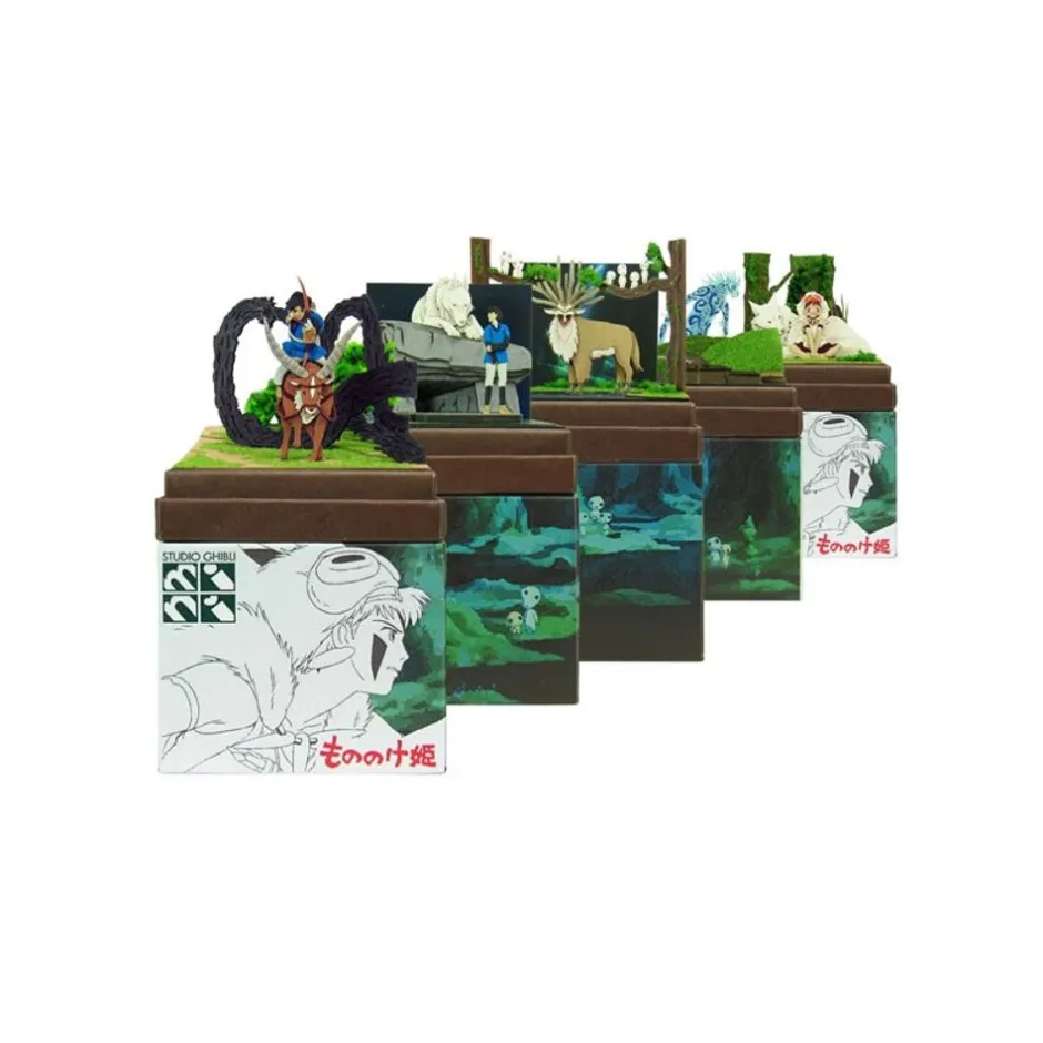 Maison Ghibli Arts And Crafts-Paper Craft San & Moro Wolf - Princess Mononoke