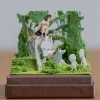 Maison Ghibli Arts And Crafts-Paper Craft San, Moro And Kodama -Princess Mononoke