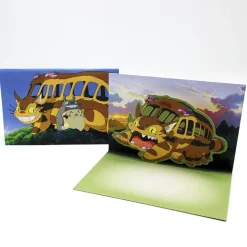 Maison Ghibli Postcards And Letter Papers-Pop-Up Notecards Set - My Neighbor Totoro