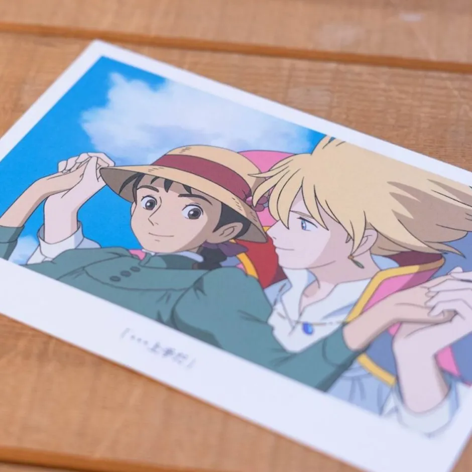 Maison Ghibli Postcards And Letter Papers-Postcard Howl & Sophie - Howl'S Moving Castle
