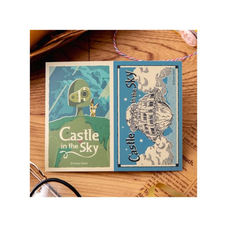 Maison Ghibli Small Equipment-Retro Stickers Robot & Castle Laputa - Castle In The Sky