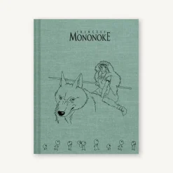 Maison Ghibli Notebooks And Notepads-San Cloth Sketchbook - Princess Mononoke