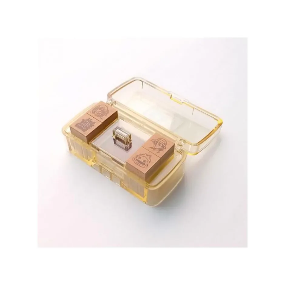 Maison Ghibli Small Equipment-Sophie & Hauru Mini Stamp Set Red - Howl'S Moving Castle