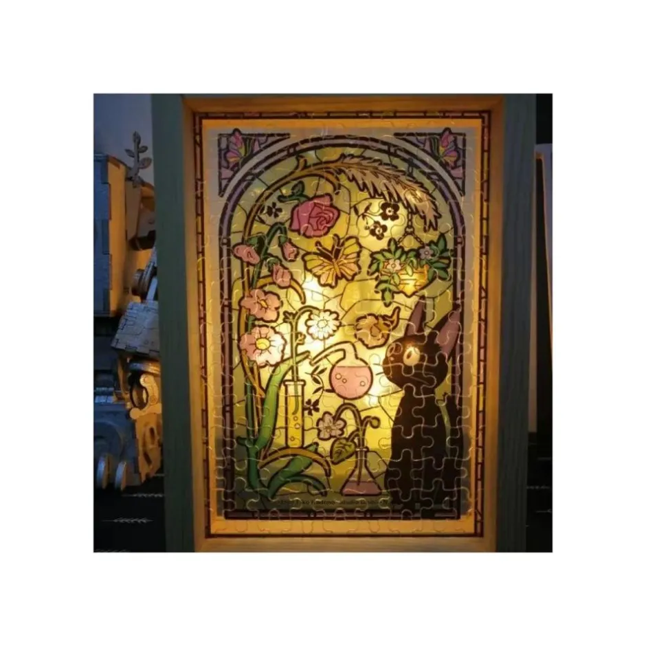 Maison Ghibli Jigsaw Puzzle-Stained Glass Puzzle 208P Characters Gallery - Porco Rosso