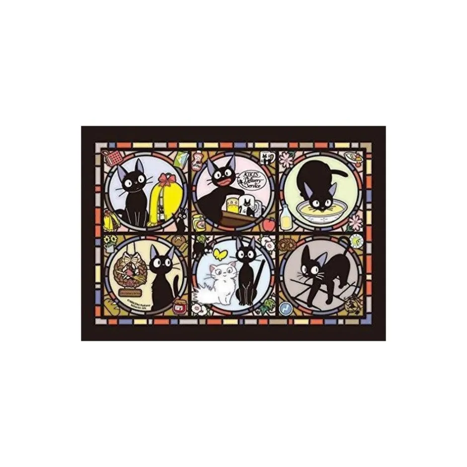 Maison Ghibli Jigsaw Puzzle-Stained Glass Puzzle 208P Jiji'S Everyday - Kiki'S Delivery Service