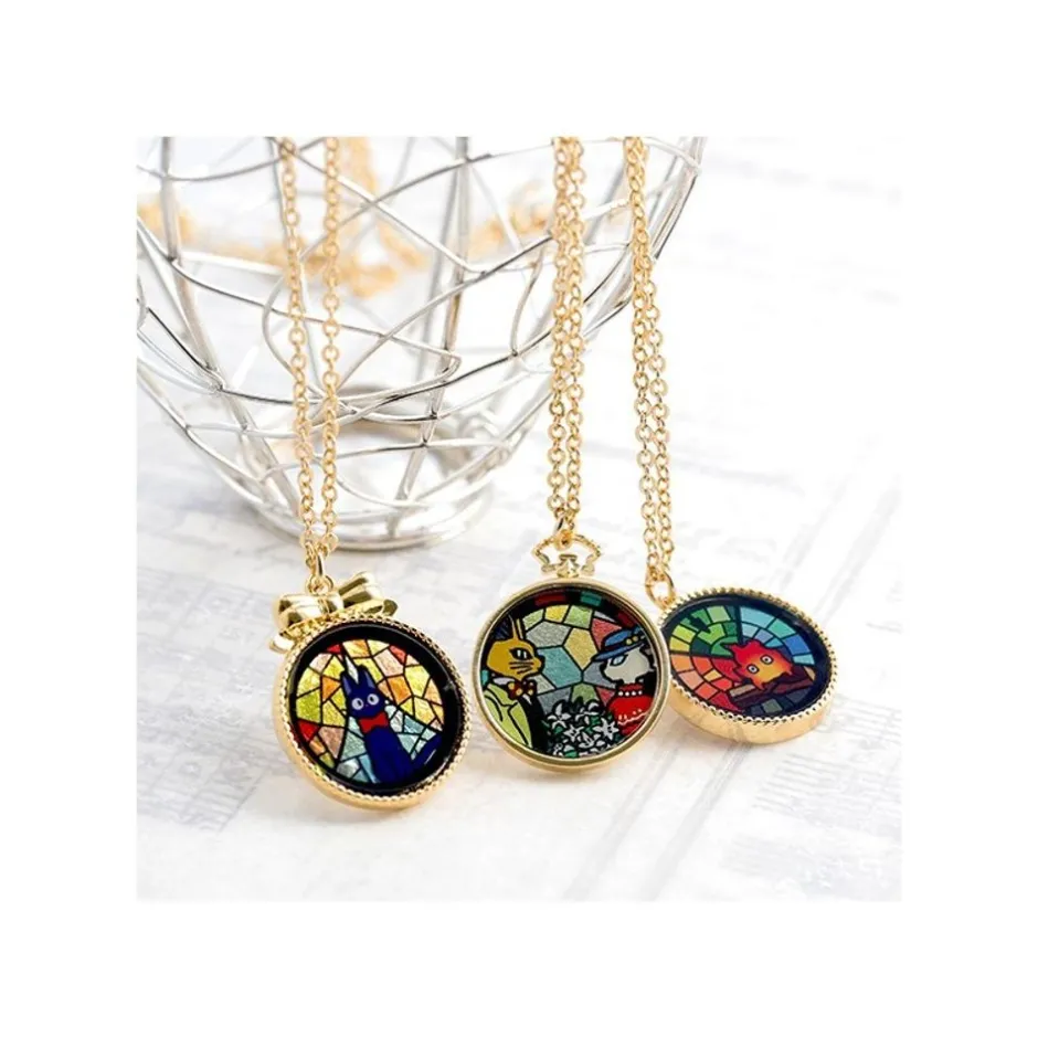 Maison Ghibli Jewellery-Stained Glass Series - Pendant Kiki- Kiki'S Delivery
