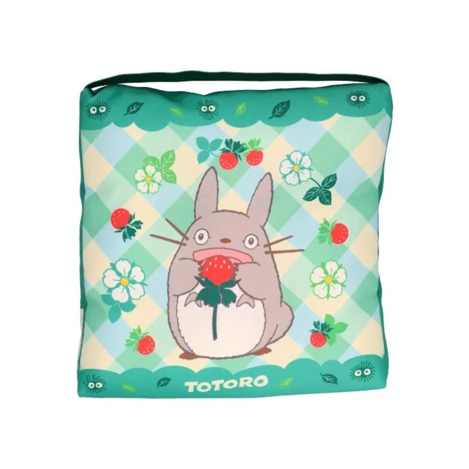 Maison Ghibli Furniture-Totoro With Strawberries Cushion 30 X 30 Cm - My Neighbor Totoro