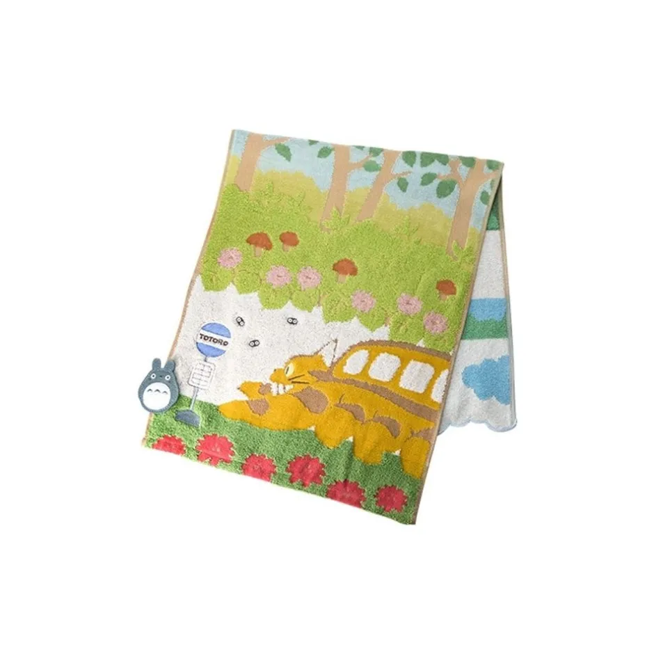 Maison Ghibli Household Linen-Towel Catbus On It'S Way 34X80 Cm - My Neighbor Totoro