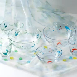 Maison Ghibli Kitchenware-Transparent Bowl 13Cm Ponyo Under The Sea - Ponyo On The Cliff