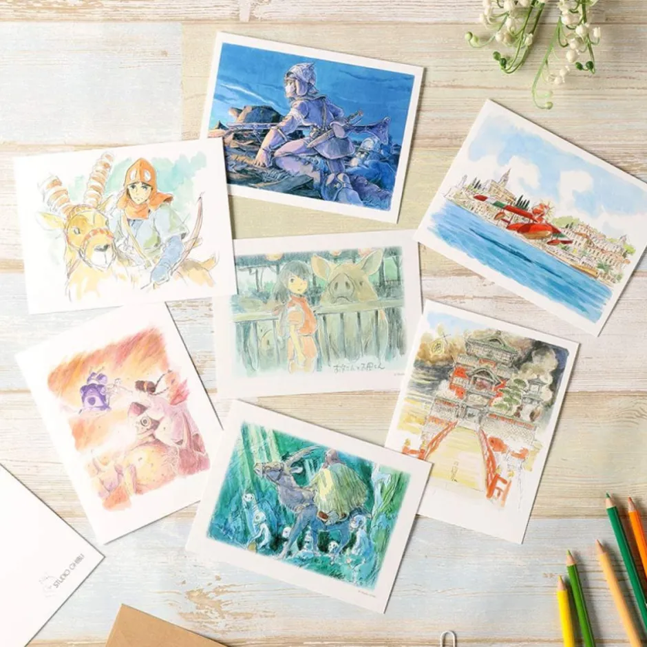Maison Ghibli Postcards And Letter Papers-Watercolour Greeting Cards 24 X 15,8 Cm Chihiro - Spirited Away