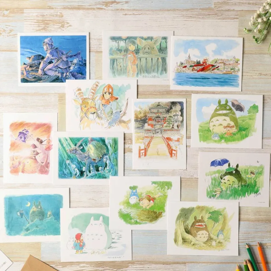 Maison Ghibli Postcards And Letter Papers-Watercolour Greeting Cards 24 X 15,8 Cm Chihiro - Spirited Away