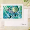 Maison Ghibli Postcards And Letter Papers-Watercolour Greeting Cards 24 X 15,8 Cm Ashitaka In The Forest - Prin