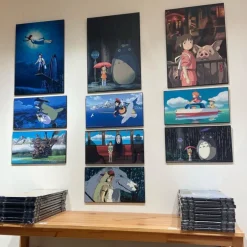 Maison Ghibli Wall Decoration-Wood Panel Ghibli 02 - Ponyo & Sosuke
